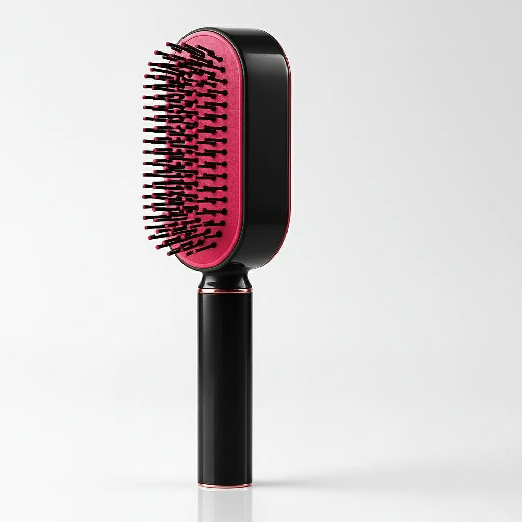 TressLockX™ Self-Cleaning Hair Brush with 3D Air Cushion – Scalp Massage Comb for Pain-Free Detangling & Healthy Hair Growth - ChicstyleX