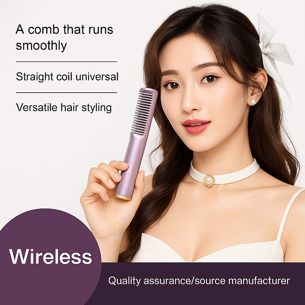 Enhanced Wireless Hair Comb Marketing Image
