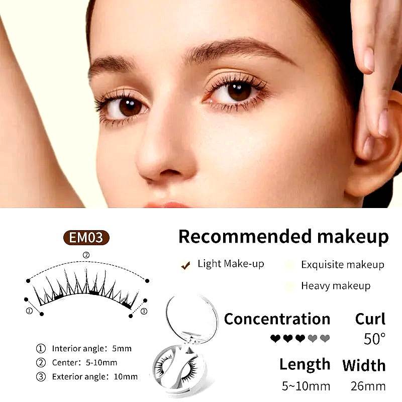 Magnetic Eyelashes Enhancer Kit – Long-Lasting Reusable Lashes with Applicator - ChicstyleX