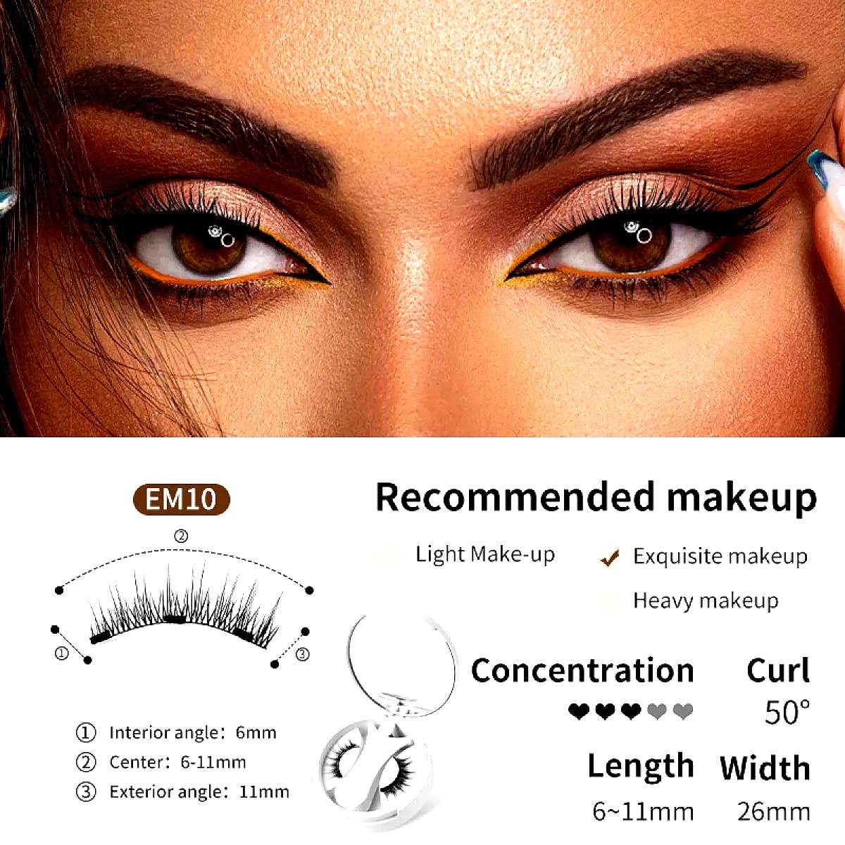 Magnetic Eyelashes Enhancer Kit – Long-Lasting Reusable Lashes with Applicator - ChicstyleX