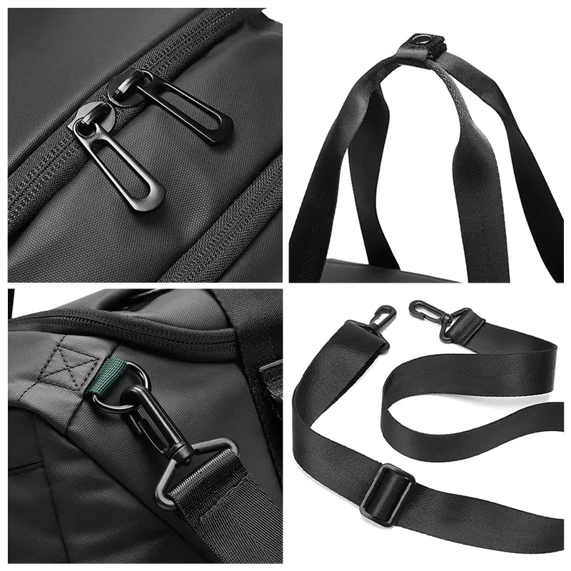 CoreVibeX™ Multifunctional Waterproof Gym Shoulder Bag– 55L Large Capacity Fitness Travel Duffel for Men & Women - ChicstyleX