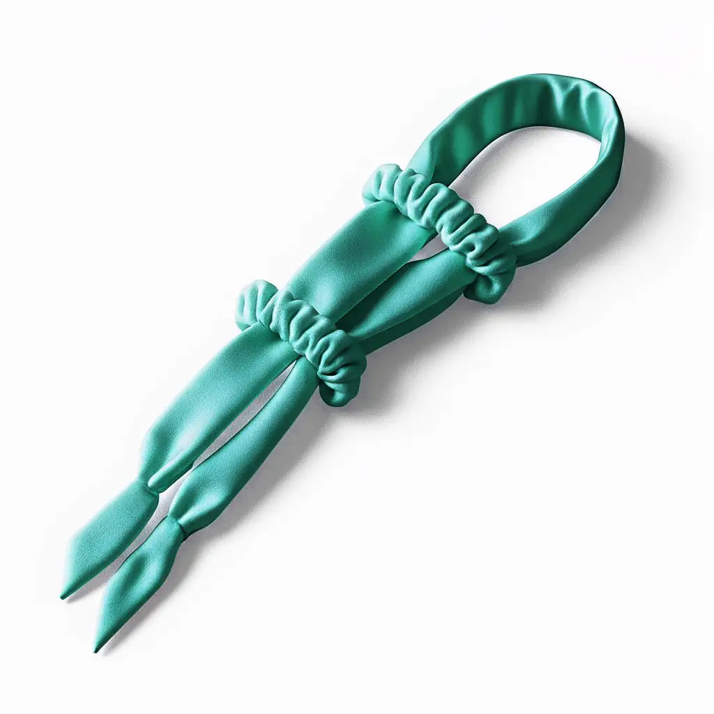 TressLockX™ Heatless Satin Curling Rod Headband with Scrunchies – Big Wave Hair Roller for Effortless Curls - ChicstyleX