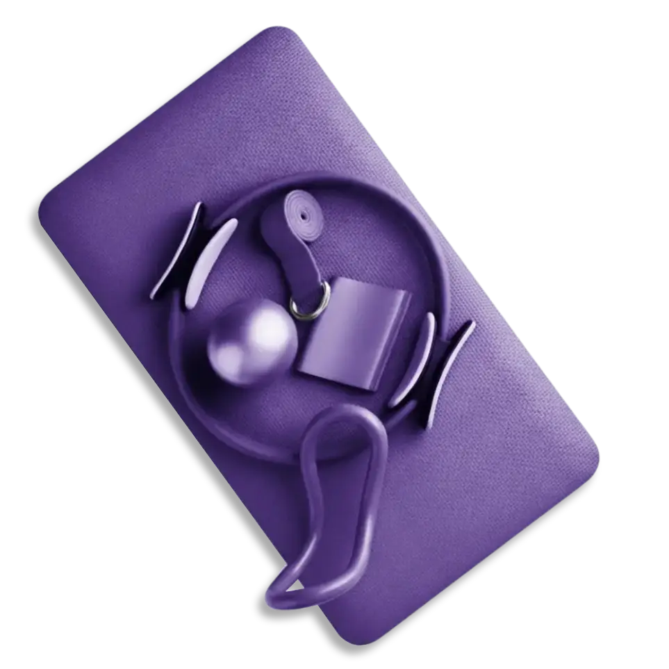 CoreVibeX™ Yoga & Pilates Balance Ring + PVC Mini Ball Set - ChicstyleX