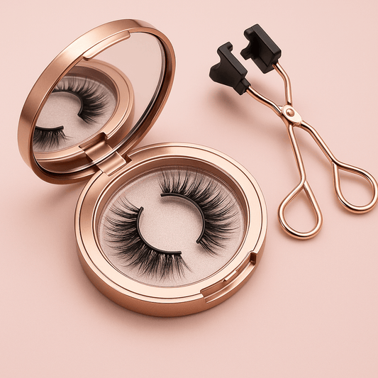 Magnetic Eyelashes Kit – No Glue, 3 Pairs Reusable Lashes with Curler & Gift Box - ChicstyleX