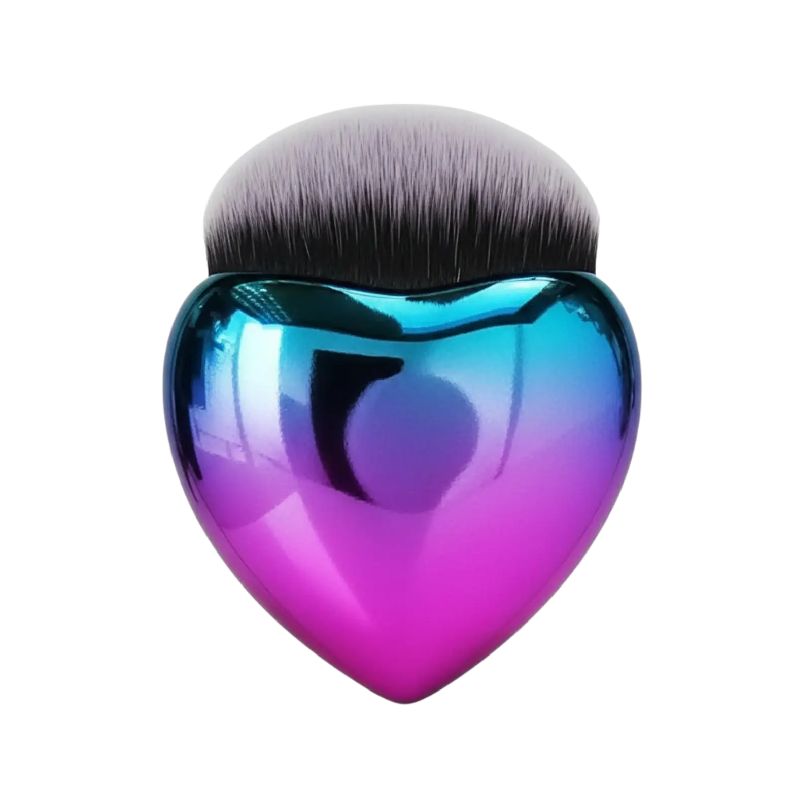 GlamLuxeX™ Heart-Shaped Makeup Brush – Flawless Foundation & Blush Applicator | Rose Gold & Blue Purple