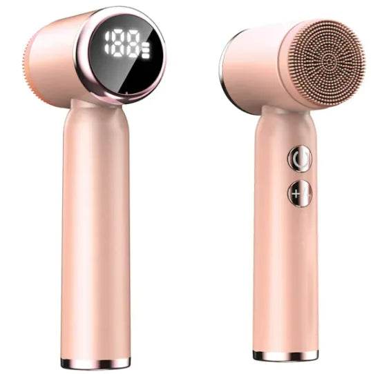 6-in-1 Ultrasonic Electric Face Cleansing Brush with Hot & Cold Therapy, Blackhead Remover & Exfoliating Massage Tool - ChicstyleX
