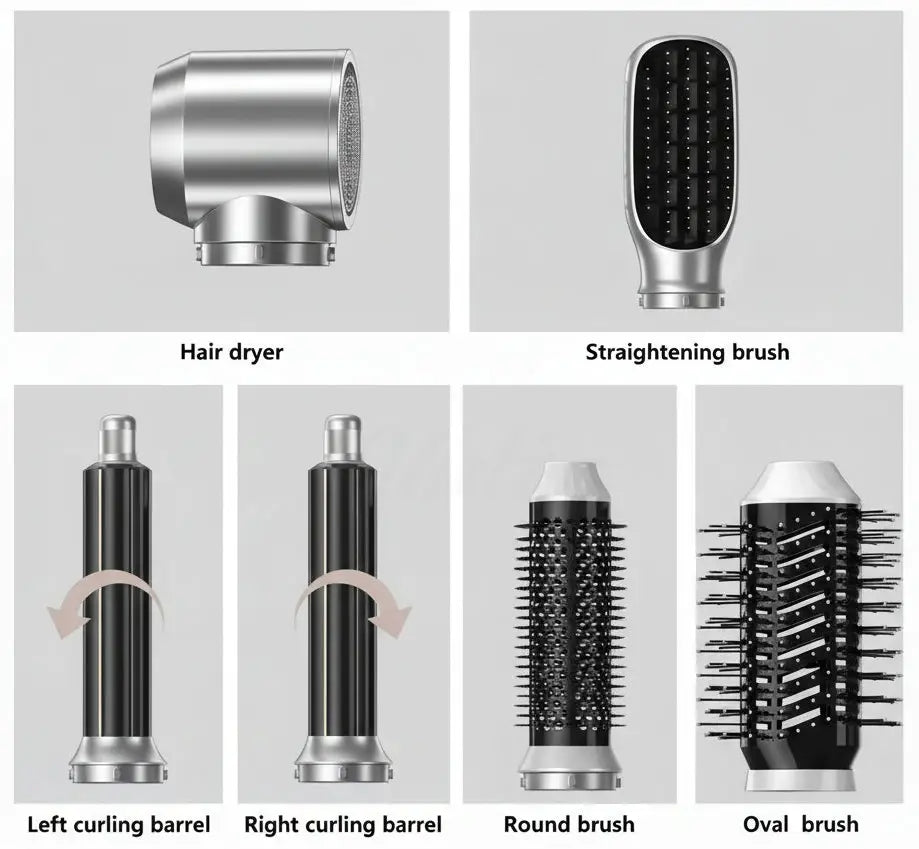 TresslockX™ Multifunctional 6in1 High-Speed Brushless Hair Dryer | Intelligent Alternating Hot & Cold Air Styling Tool (100,000 RPM) Hair Dryer - ChicstyleX