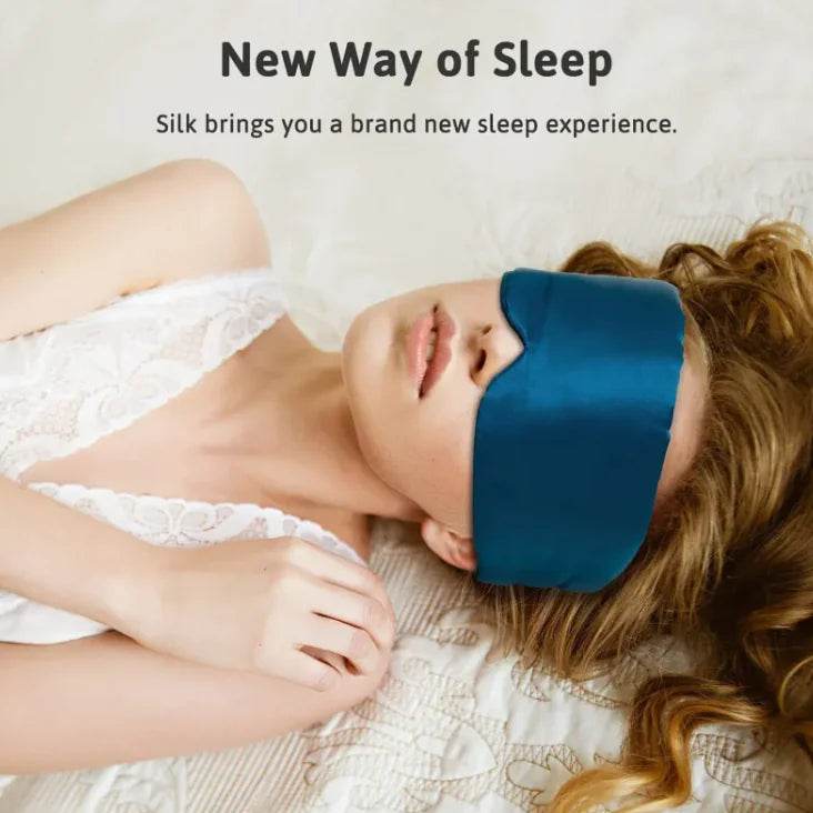 Silk Feel Cooling Eye Mask – Soft Sleep Mask for Travel & Home - ChicstyleX