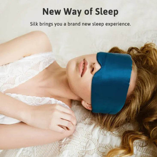 Silk Feel Cooling Eye Mask – Soft Sleep Mask for Travel & Home - ChicstyleX
