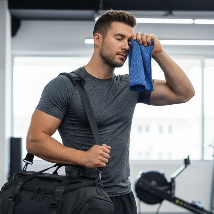 CoreVibeX™ Quick-Dry Cooling Sports Towel – Instant Chill Microfiber Towel for Gym, Fitness & Outdoor Activities - ChicstyleX