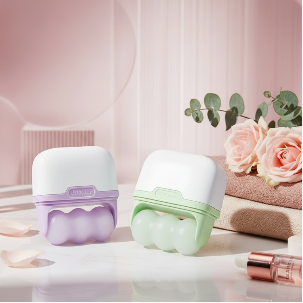 GlamLuxeX™ Facial Ice Roller: Ultimate Skin Revitalizing Massage Set - ChicstyleX