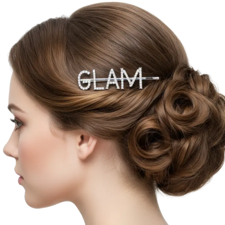 TressLockX™ Rhinestone Letter Hair Clips – Personalized Sparkling Hairpins for Glamorous Hairstyles  Hair Accessories ChicstyleX.