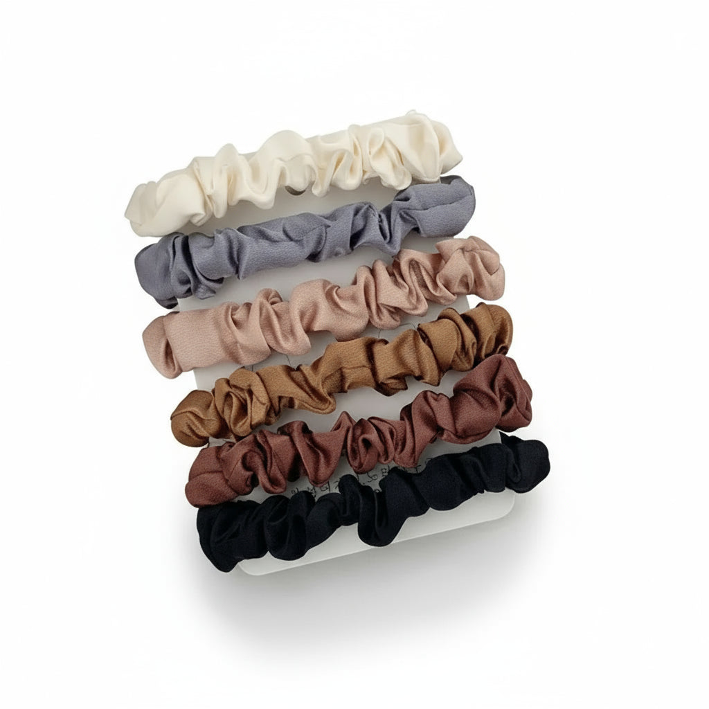 TressLockX™ Chic Satin French Hair Tie Set (6-Pack) - ChicstyleX