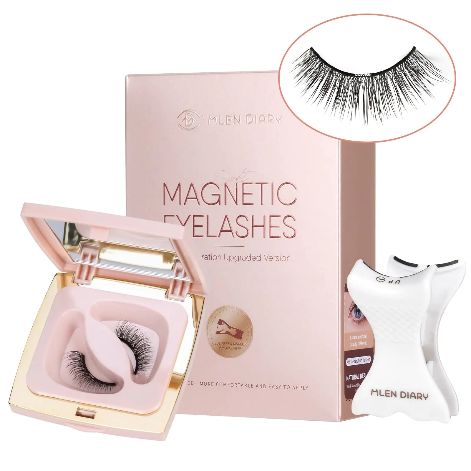 GlamLuxeX™ Magnetic Lash Kit – Reusable Soft Magnet Eyelashes with Applicator & Storage Case - ChicstyleX