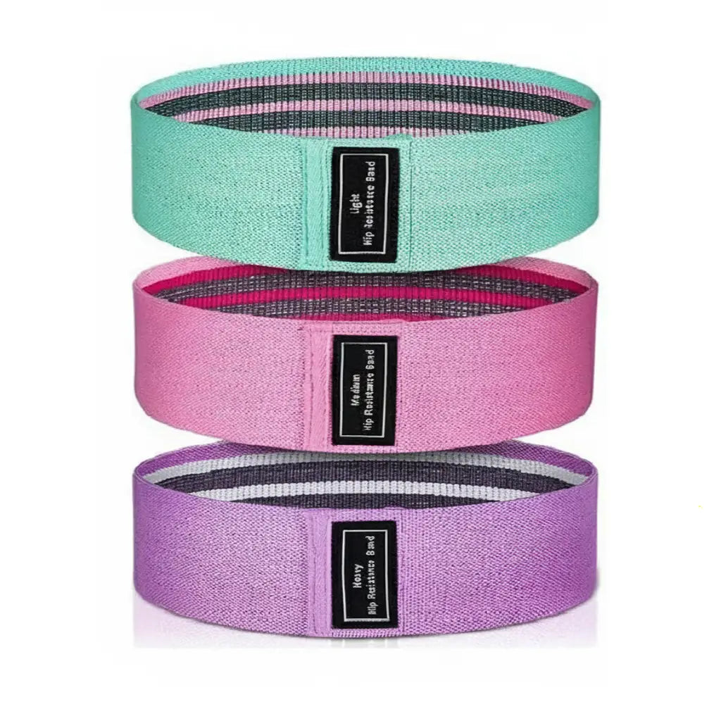 CoreVibeX™ Fabric Resistance Bands – Premium Elastic Fitness Bands for Glutes, Yoga & Strength Training - ChicstyleX