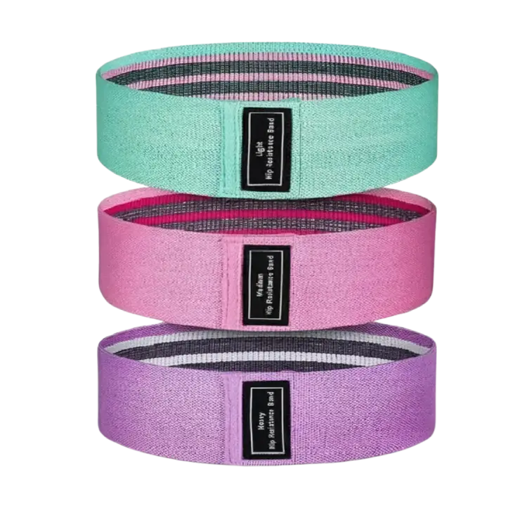 CoreVibeX™ Fabric Resistance Bands – Premium Elastic Fitness Bands for Glutes, Yoga & Strength Training - ChicstyleX
