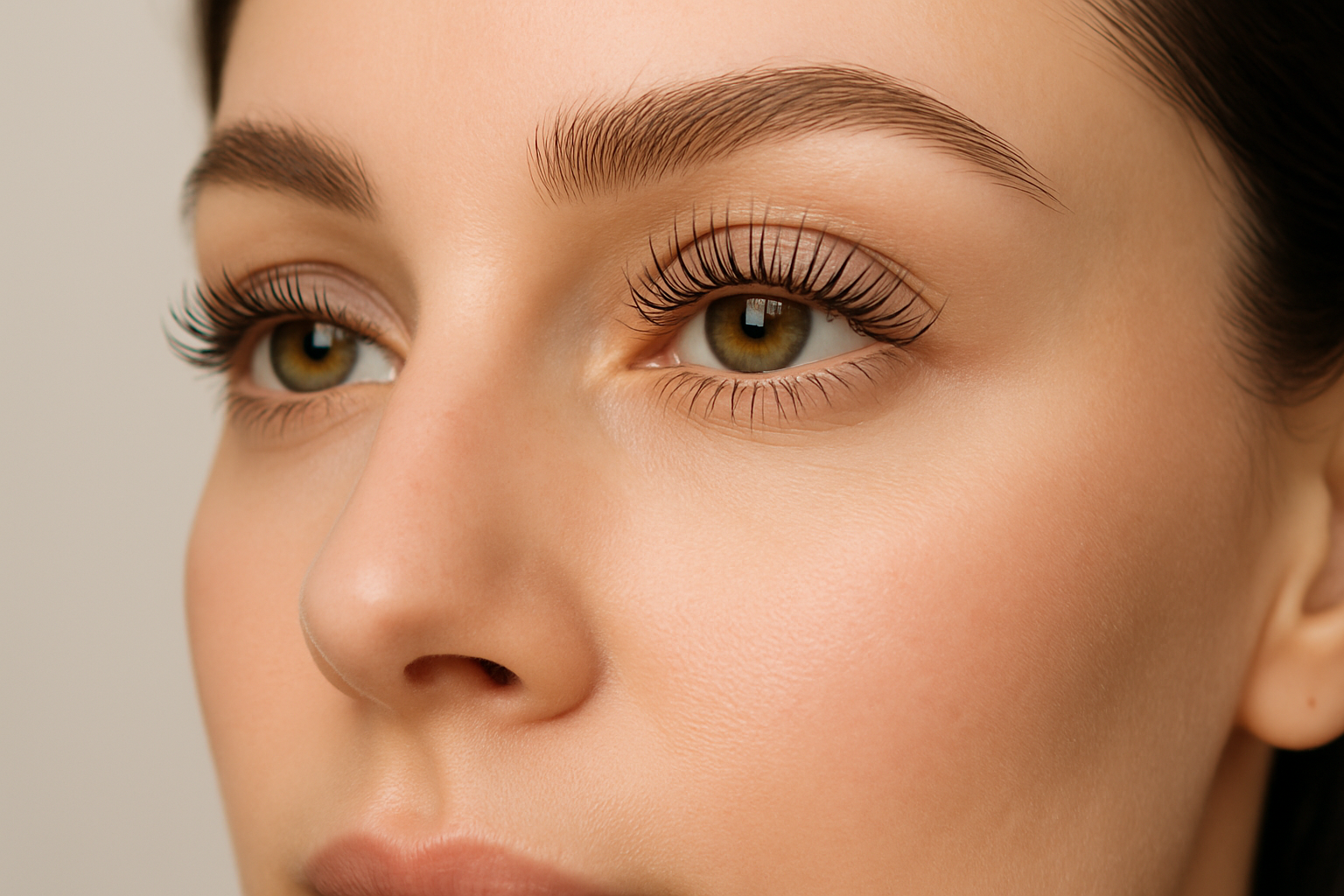 please generate professional lash lift and curl images for me