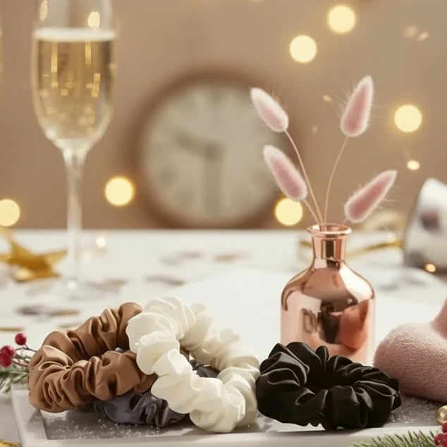 TressLockX™ Chic Satin French Hair Tie Set (6-Pack) - ChicstyleX