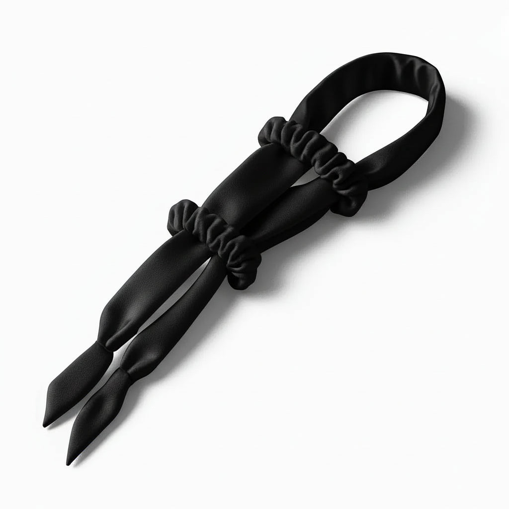 TressLockX™ Heatless Satin Curling Rod Headband with Scrunchies – Big Wave Hair Roller for Effortless Curls - ChicstyleX