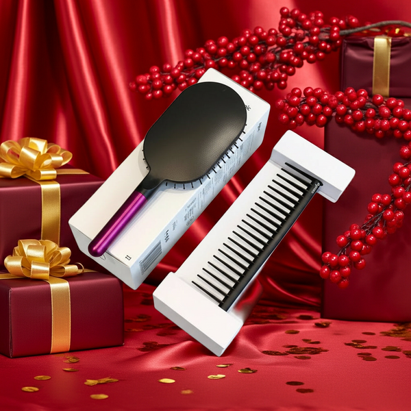 TressLockX™ Dyson-Style Air Cushion Massage Comb Set | Wide-Tooth Detangling & Scalp Massage Hair Brush for All Hair Types  Hair Tools ChicstyleX.