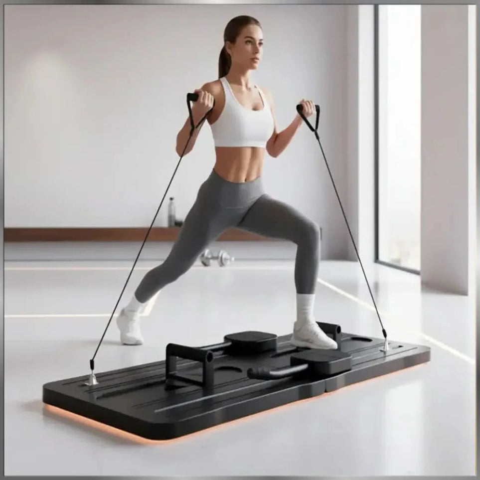 CoreVibeX™ Pilates Sliding Board – Compact Low-Impact Full-Body Trainer for Core, Strength & Home Gym Workouts - ChicstyleX