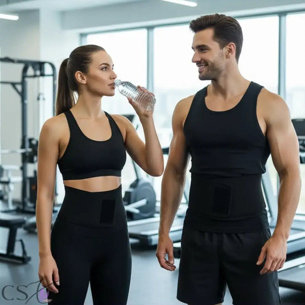 CoreVibeX™ Unisex Waist Trimmer Belt – Sweat-Enhancing Neoprene Slimming Wrap for Core Training & Workout Support - ChicstyleX