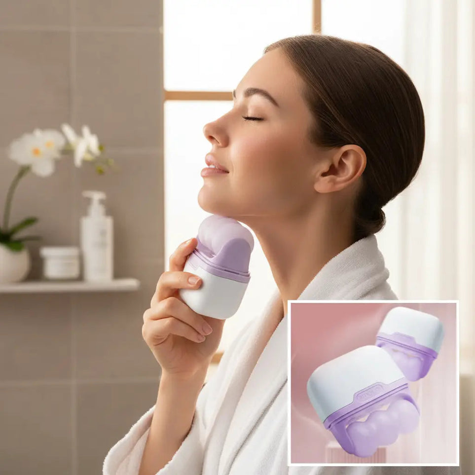 GlamLuxeX™ Facial Ice Roller: Ultimate Skin Revitalizing Massage Set - ChicstyleX