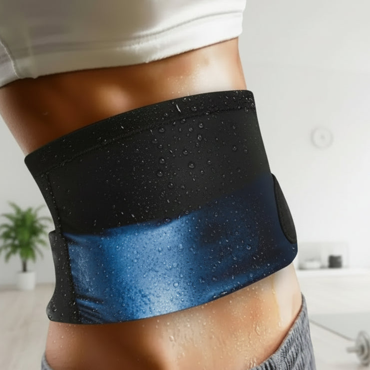 CoreVibeX™ Unisex Waist Trimmer Belt – Sweat-Enhancing Neoprene Slimming Wrap for Core Training & Workout Support - ChicstyleX