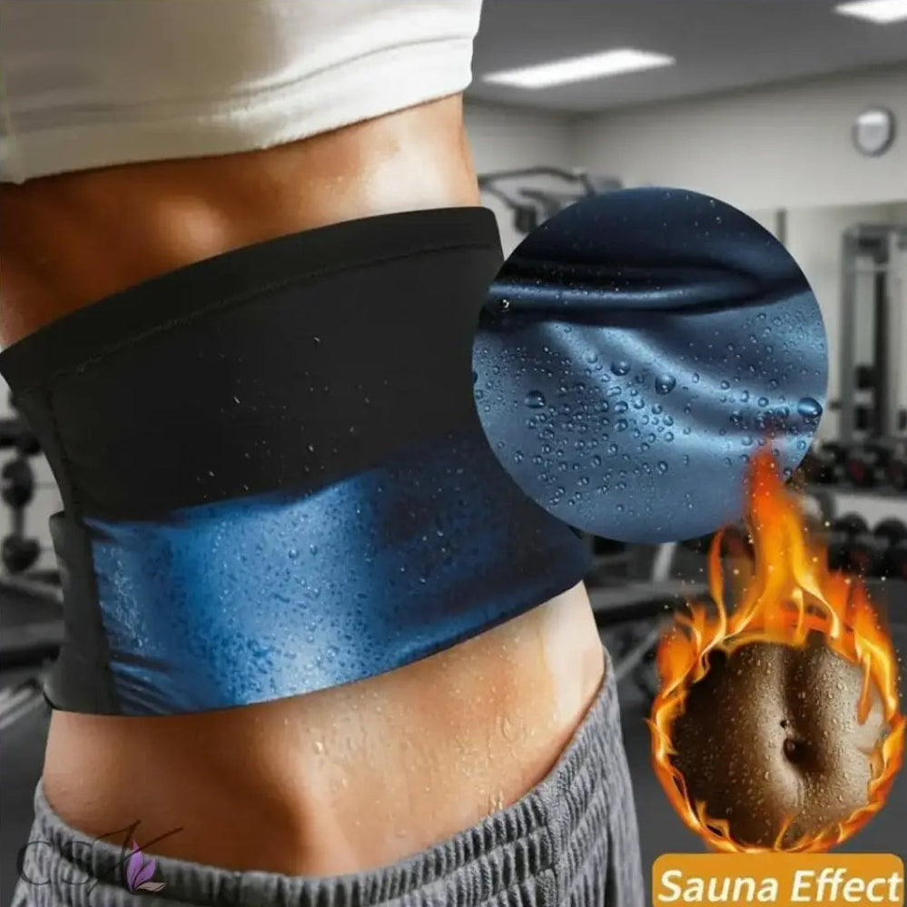 CoreVibeX™ Unisex Waist Trimmer Belt – Sweat-Enhancing Neoprene Slimming Wrap for Core Training & Workout Support - ChicstyleX