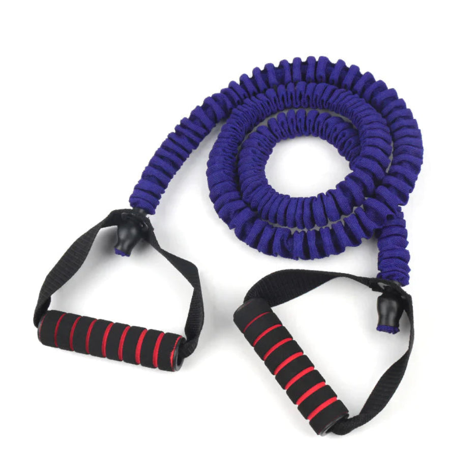 CoreVibeX™ Cloth-Cover Resistance Bands Set (12–50 lbs) – Anti-Break Fitness Pull Rope for Strength Training, Stretching & Home Gym Workout - ChicstyleX