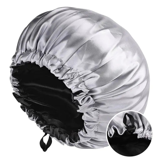 Women’s Fashion Double-layer Satin Sleep Hat – for Frizz-Free, Comfortable Nights