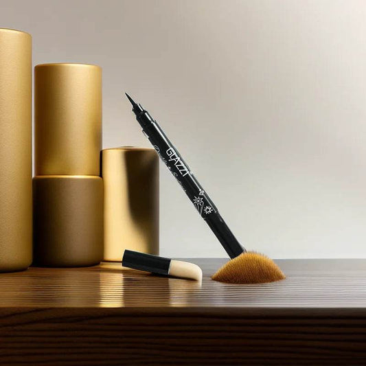 Double-Headed Star Stamp Liquid Eyeliner Pen – Waterproof, Smudge-Proof, Precision Wing & Creative Eye Makeup Tool - ChicstyleX
